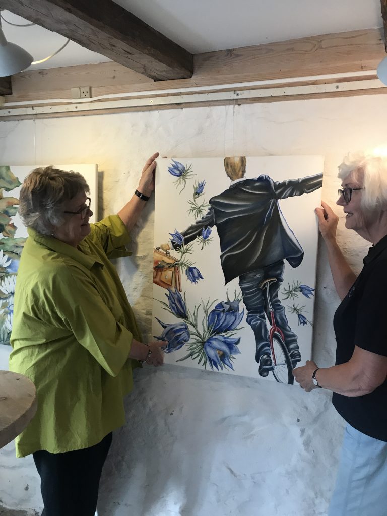 fernisering i Frederikssund forening kunstner Bente Carstensen