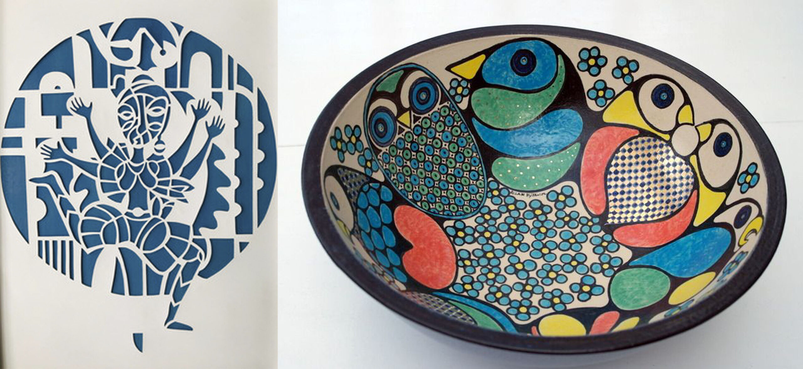 Papirklip-keramik papirkunst og hylholms keramik Frederikssund kunstforening